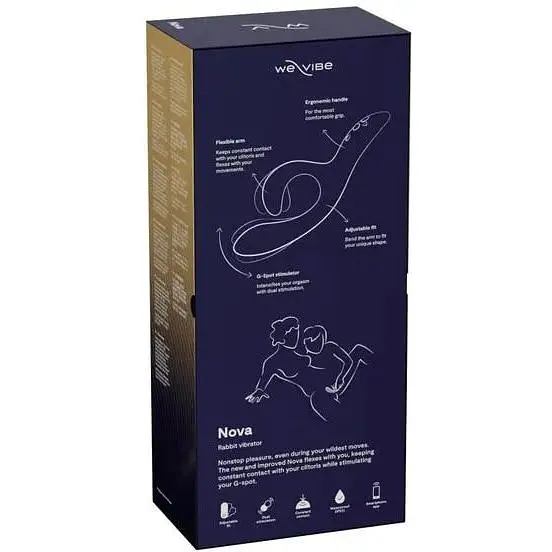 Смарт-вибратор кролик We-Vibe Nova Midnight Blue регулируемый угол наклона ствола - фото 10