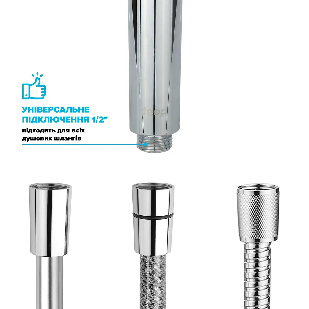 Водосберегающая душевая лейка Drop SPA1F-NANO100 с Nano SPA потоком - Экономия 66% - фото 8