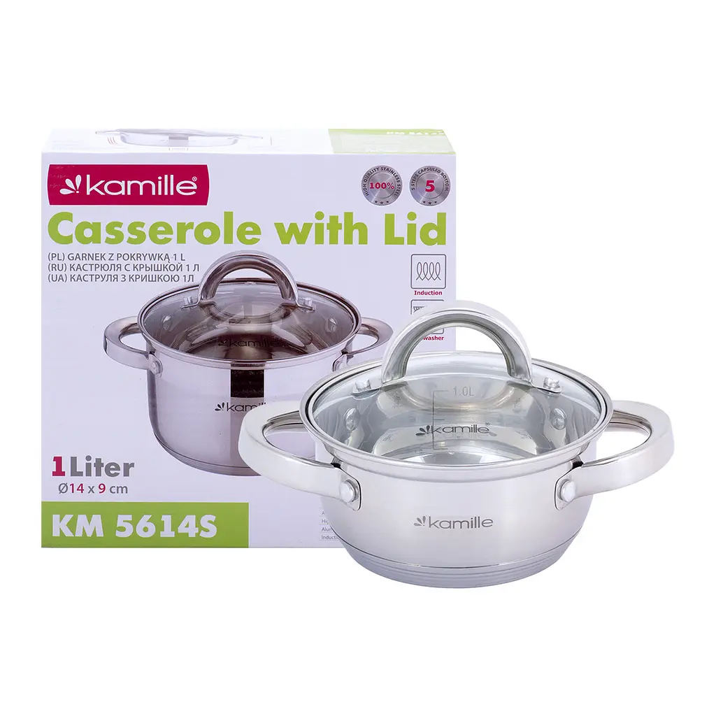 Каструля Kamille KM-5614S 1.0 л