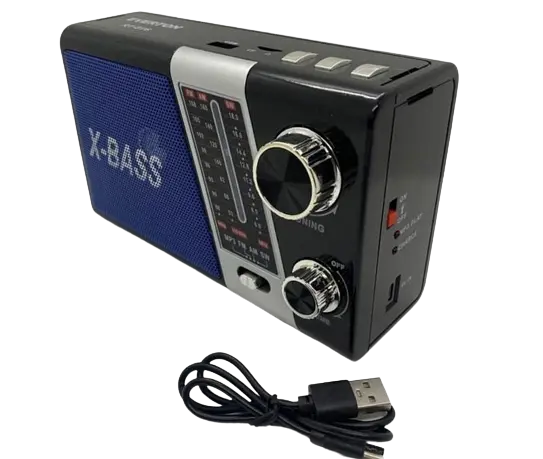Акумуляторний радіоприймач Everton RT-816 з ліхтарем Bluetooth FM USB SD (1756375709) - фото 5