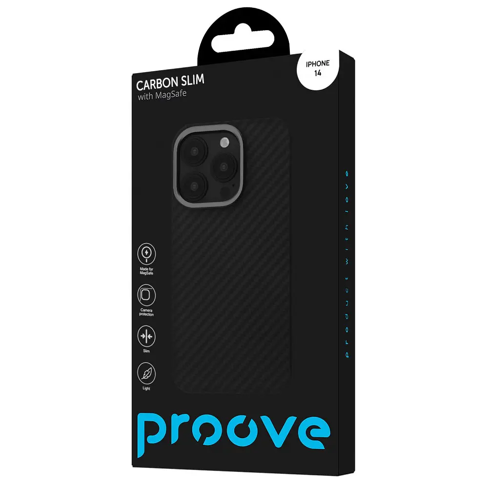 Чохол Proove Carbon Slim with Magnetic Ring iPhone 14 в асортименті - фото 2