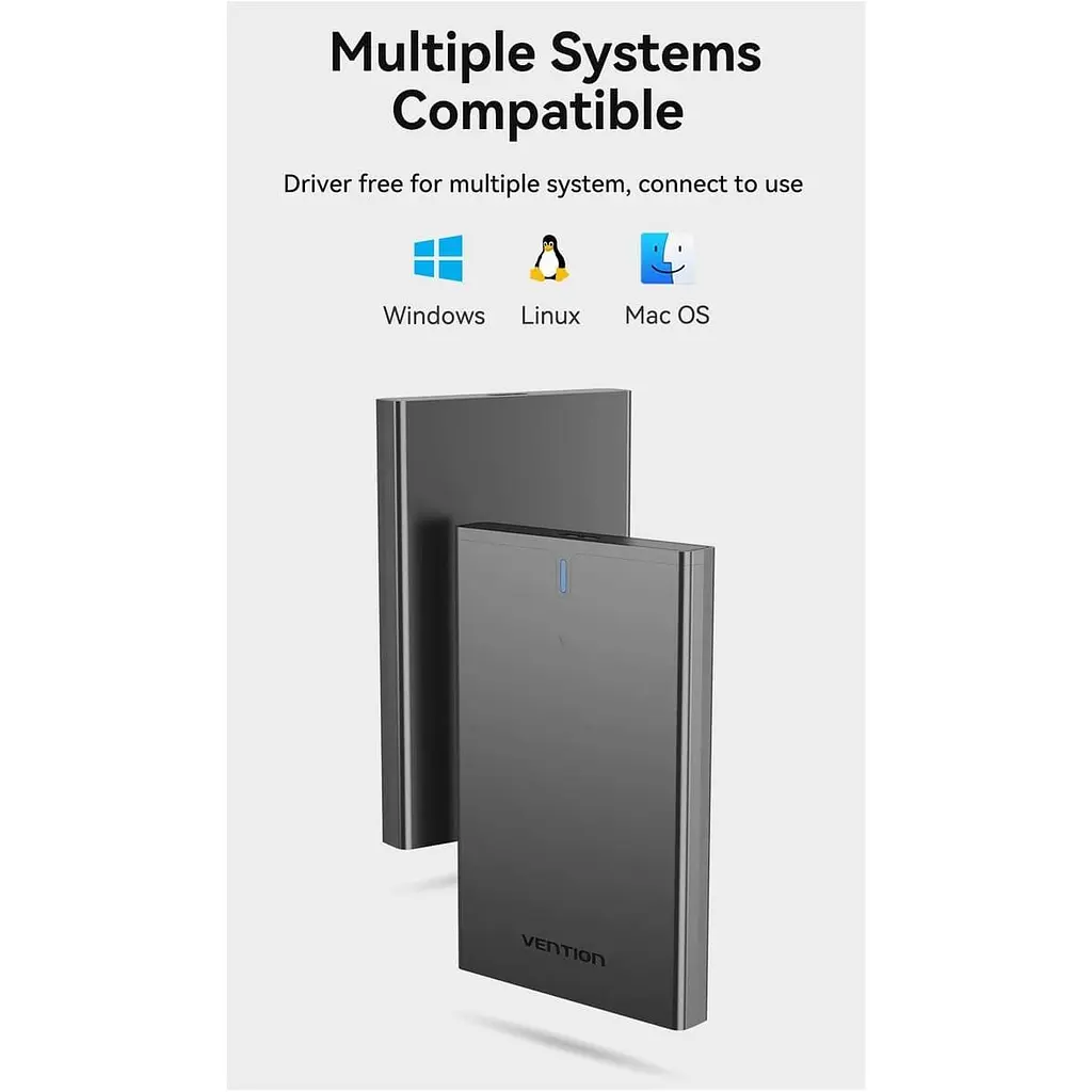 Зовнішня кишеня Vention 2.5" HDD/SSD USB 3.0 Micro-B Black (KPAB0) - фото 11