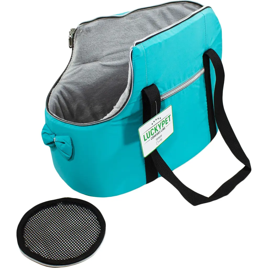 Сумка-переноска Lucky Pet Альфа №0, 32х29х22 см, бирюзовая - фото 2