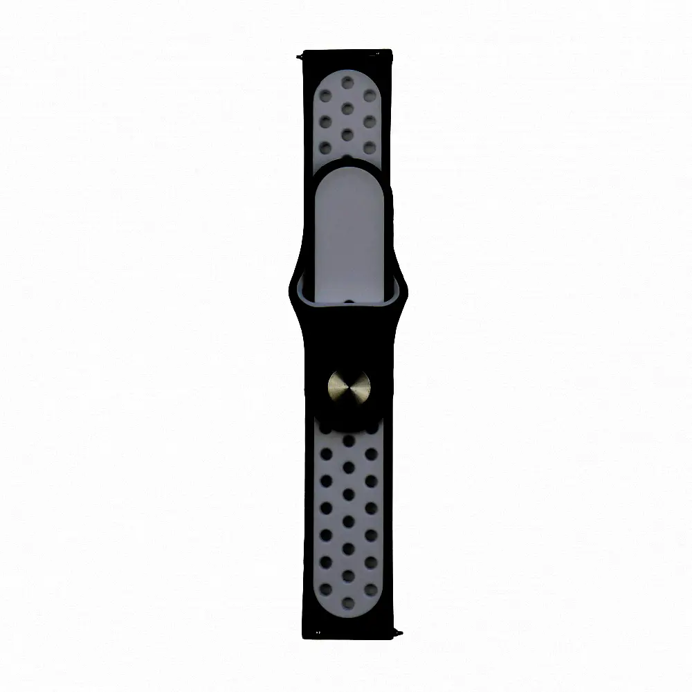 Ремінець Nike Sport 22 мм Watch Gear S3/Xiaomi Amazfit Black/Grey - фото 2