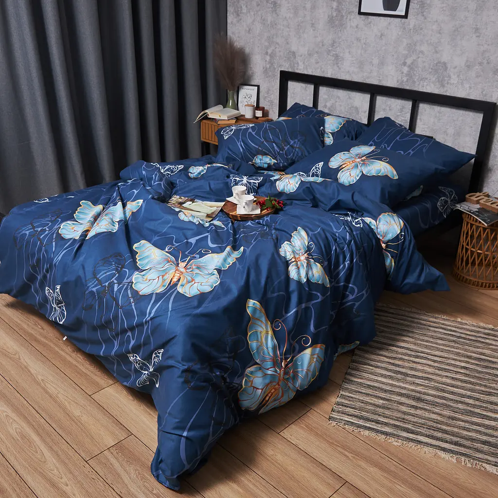 Пододеяльник Moon&Star Микросатин Premium Flutter Dreams Евро 200x220 см - фото 3