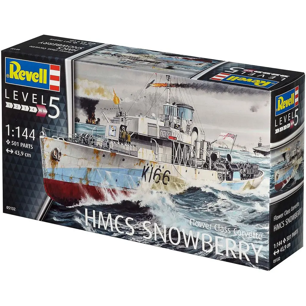 Збірна модель-копія Revell Корвет класу Флауер HMCS Snowberry 1:144 (RVL-05132) - фото 3
