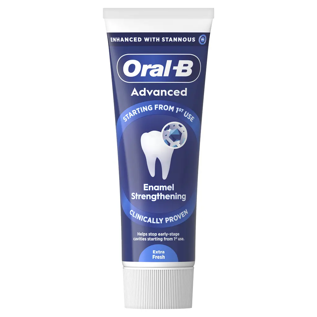 Зубна паста Oral-B Advanced Зміцнення емалі Виняткова свіжість 75 мл (8006530091008) - фото 2