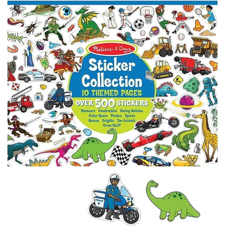 Набір наліпок Melissa & Doug 500 шт. блакитний (MD4246)