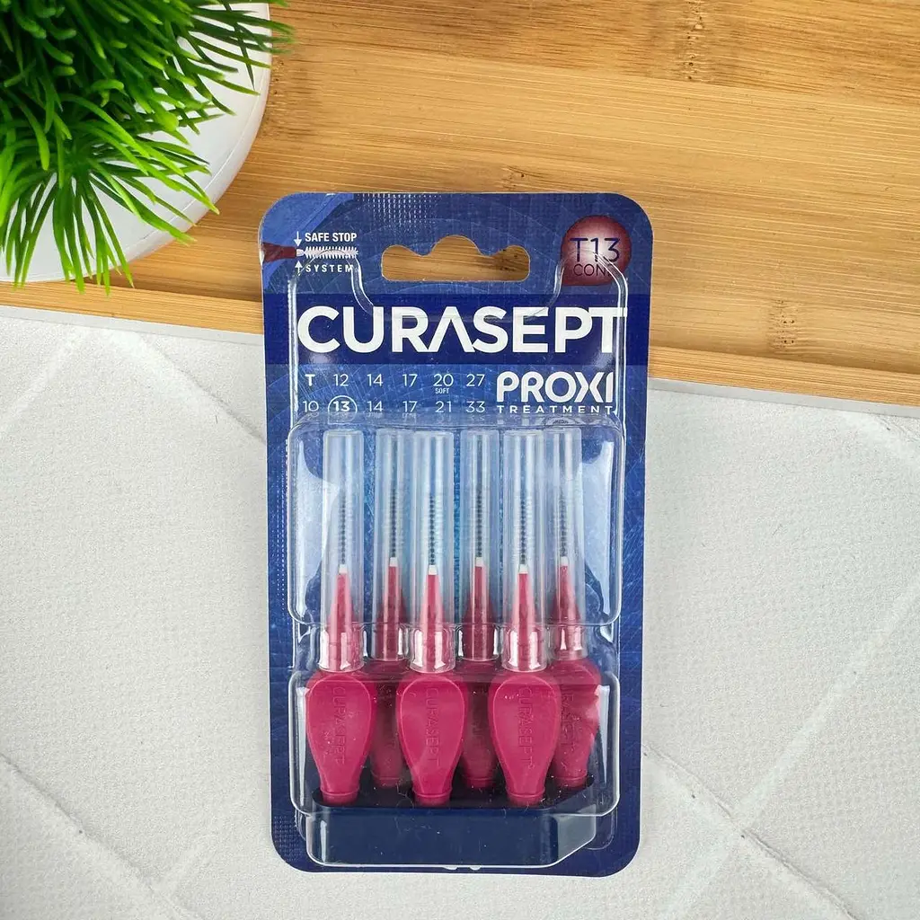 Міжзубний йоржик Curasept Proxi T13cone, ISO4 (1.3 мм, бордо), 6 шт
