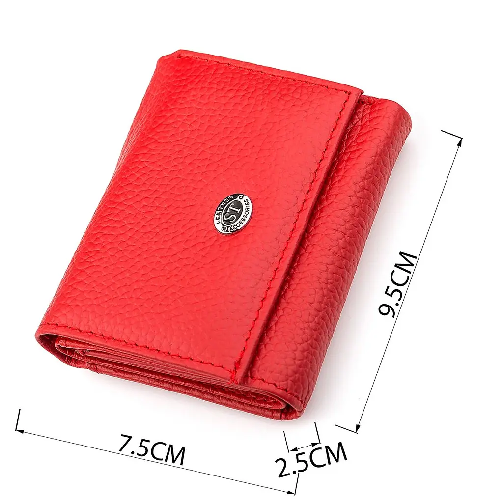 Гаманець ST Leather 18323 (ST440) дуже зручний жіночий червоний - фото 7