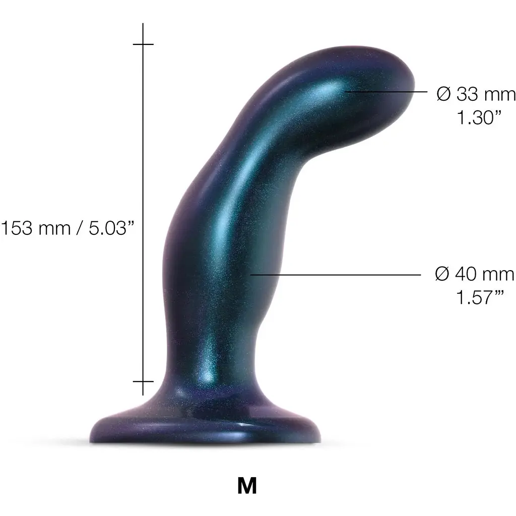 Дилдо Strap-On-Me Dildo Plug Snaky Metallic Blue - фото 2