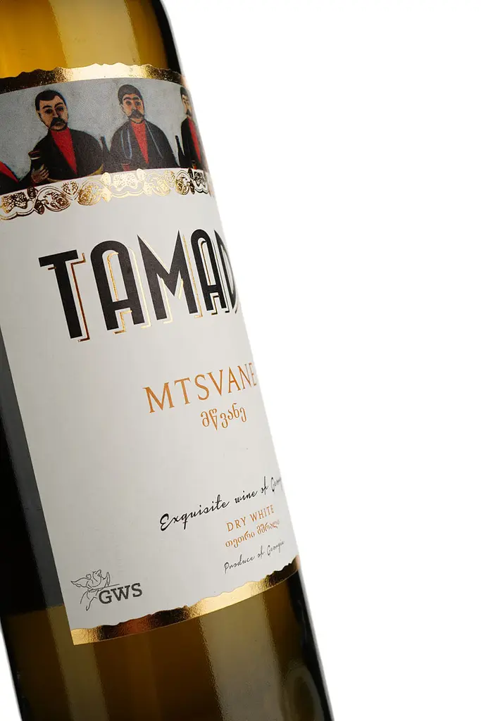 Вино Tamada Mцванe, белое, сухое, 13,5%, 0,75 л - фото 3