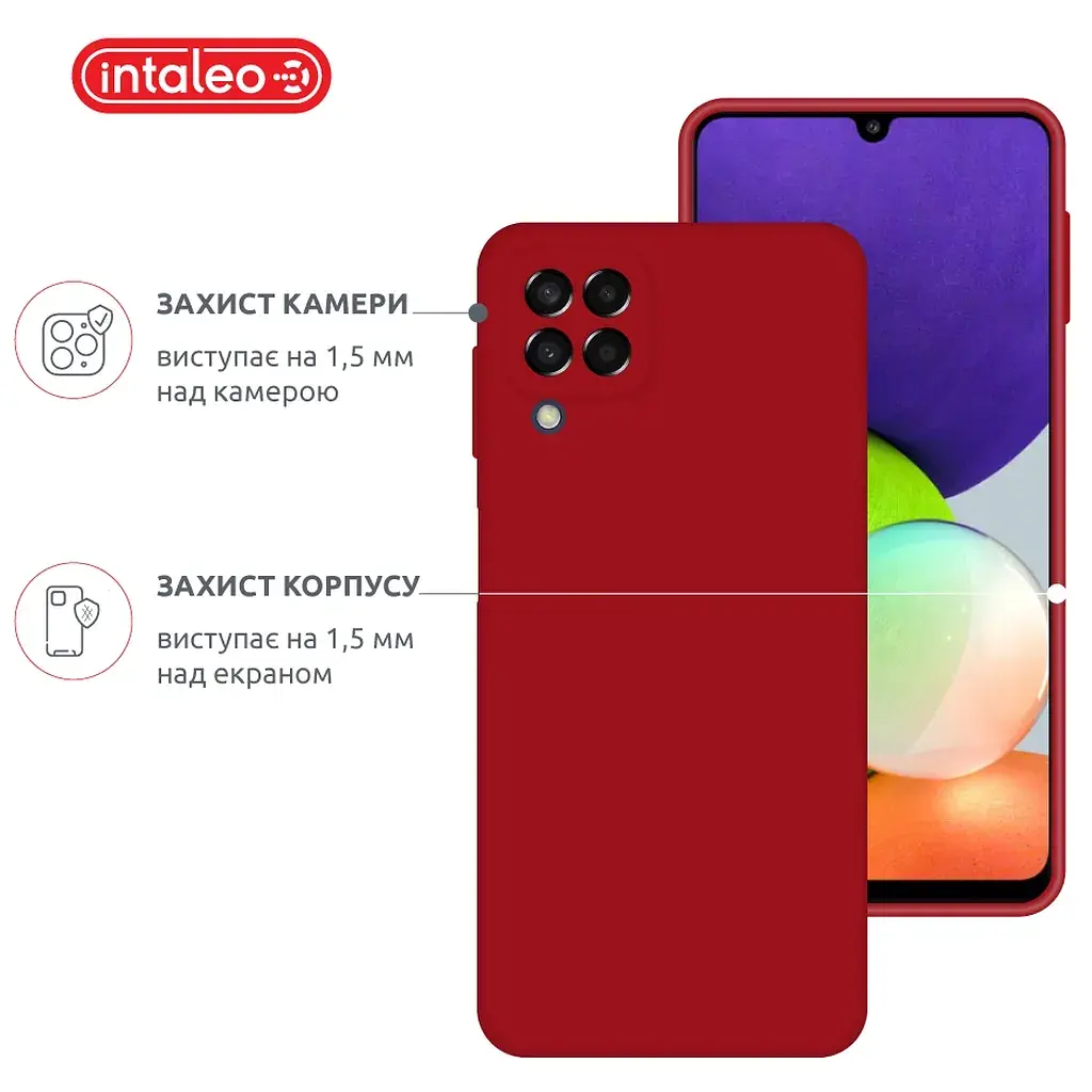 Чохол до мобільного телефона Intaleo SoftShell Samsung Galaxy A22 LTE (4G) Red (1283126558023) - фото 3