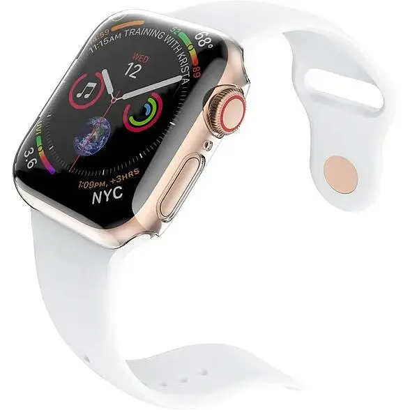 Чехол-накладка DK для Apple Watch 44mm (Series 4 / 5 / 6 / SE1 / SE2) Silicone Face Case (clear) - фото 4