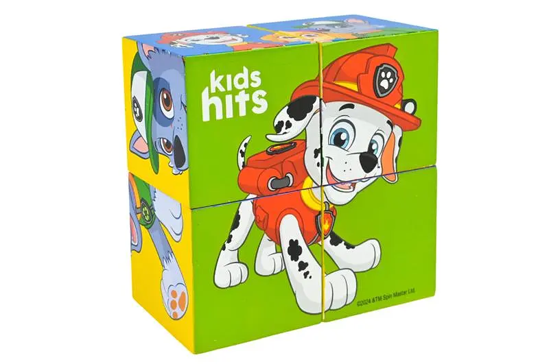 Дерев'яні кубики-пазли KidsHits Paw Patrol, у плівці 10 x 5 x 10 см - фото 3