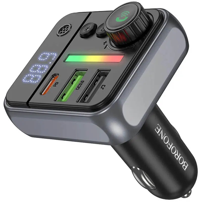 АЗУ FM модулятор Borofone BC50 Ascenso PD20W+QC3.0 18W (2USB-A/1C) - фото 2