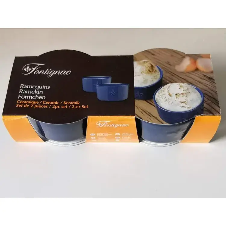 Набор форм для запекания Fontignac OW0056 круглые керамические 160 мл 2 шт - фото 4
