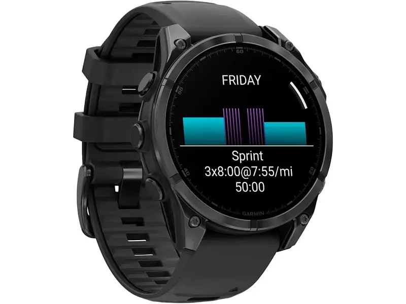 Спортивний годинник Garmin Fenix 8 47mm AMOLED Slate Gray with Black Silicone Band (010-02904-00) - фото 4