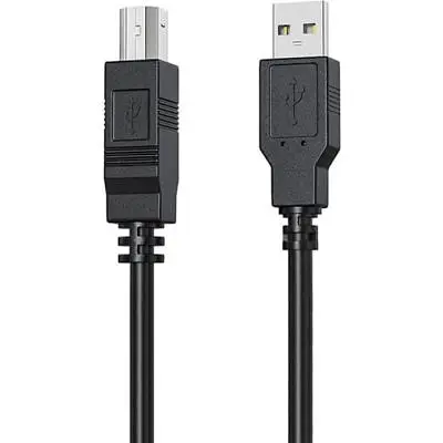 Кабель для принтера HP USB 2.0 AM/BM 1.0m (HP_DHC-PT100-1M) - фото 2