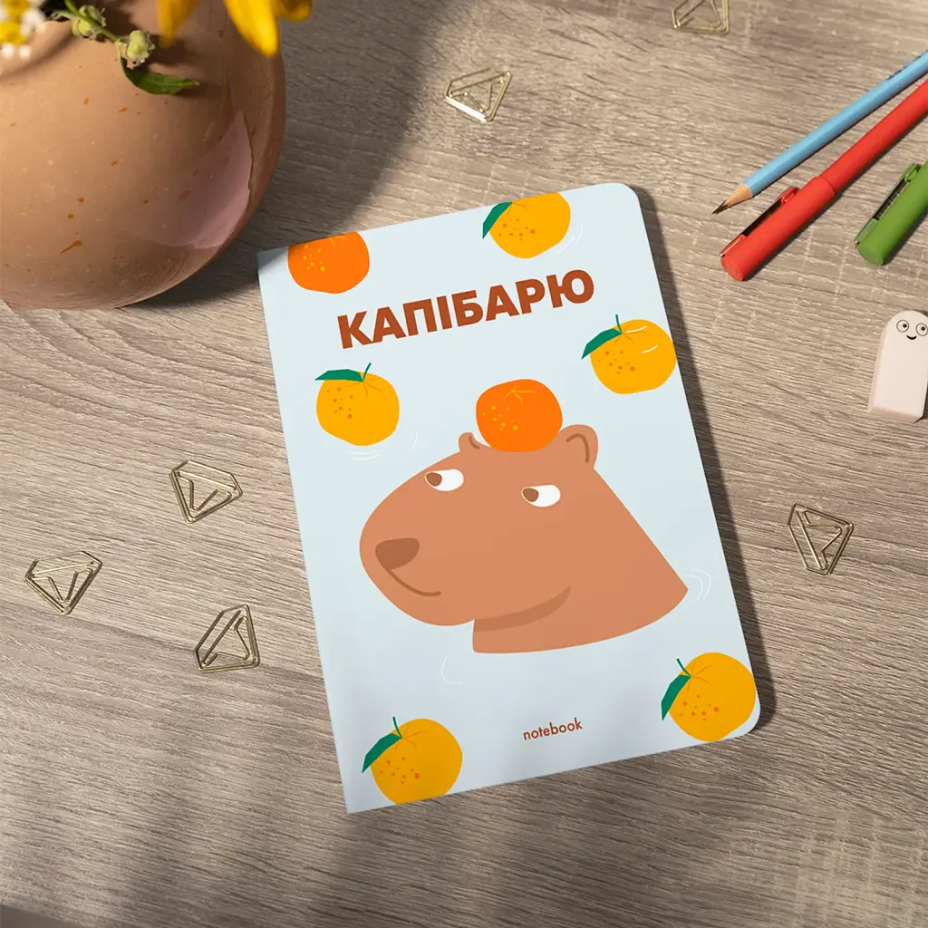 Блокнот в крапку «Капібарю» блакитний - фото 5