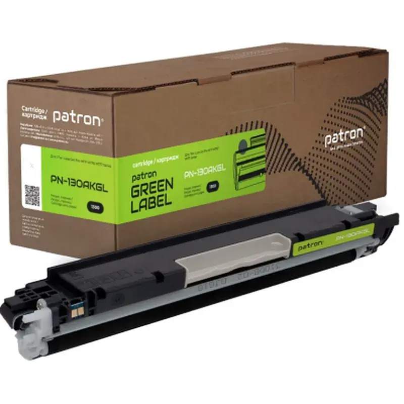 Тонер-картридж Patron HP 130A (CF350A) Green Label, black (PN-130AKGL)