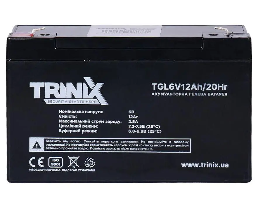 Аккумуляторная батарея для ИБП Trinix GEL 12 V / 12 А*ч (44-00073) - фото 2