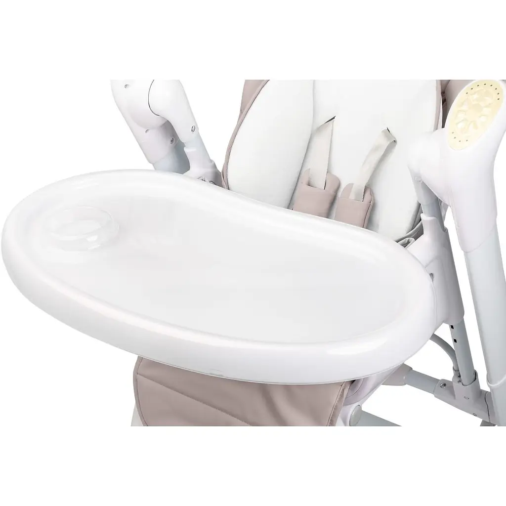 Кресло-качалка + стульчик для кормления Caretero Indigo Beige - фото 8