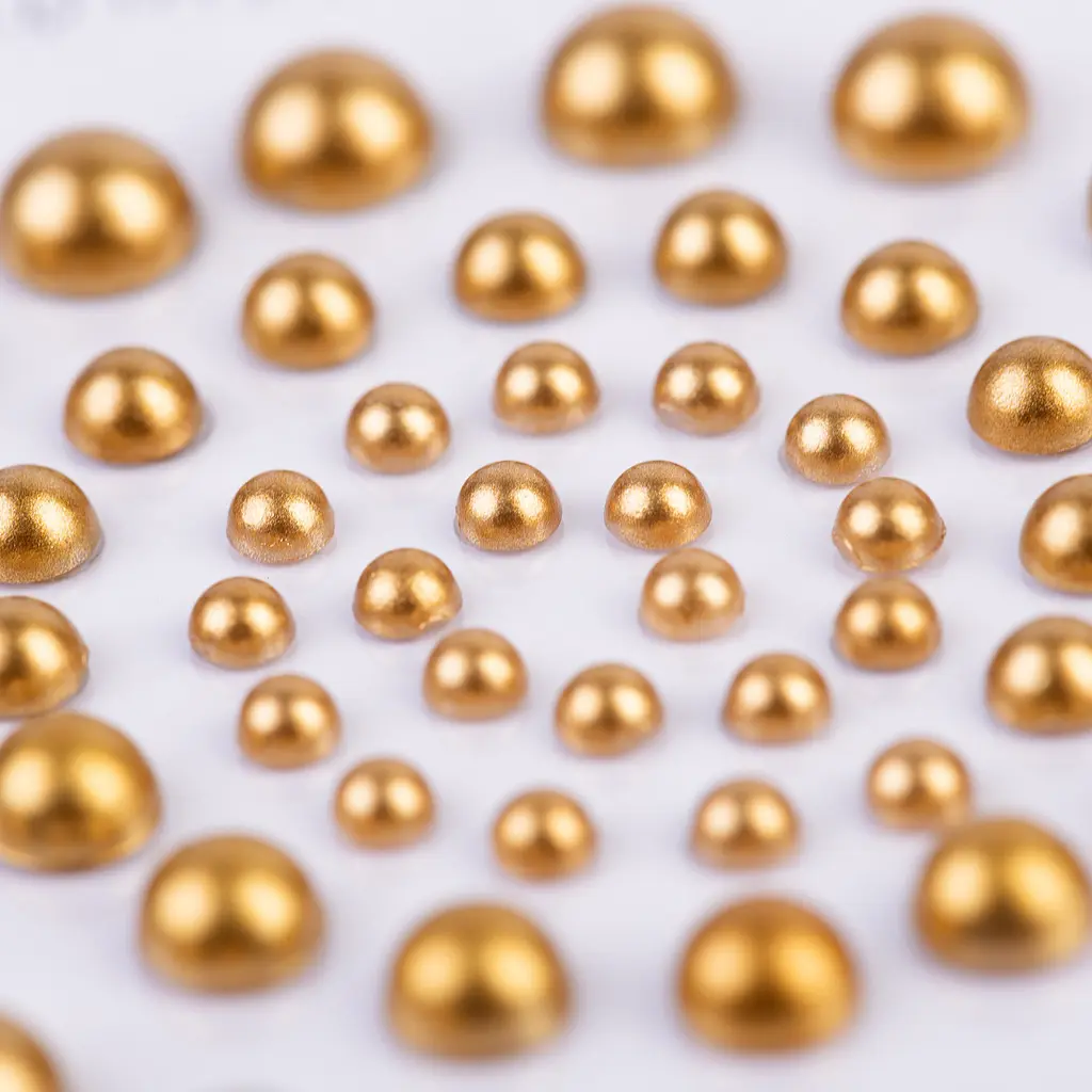 Перлини Santi самоклеючі 50 шт. золотисті (952636) - фото 2