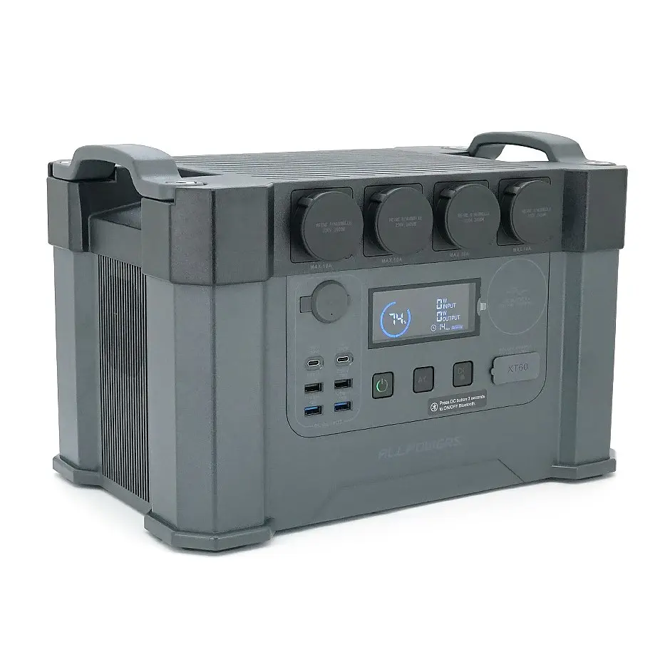 Портативна зарядна станція ALLPOWERS S2000Pro 2400W, 1451Wh LiFePO4, APP Control, Wi-Fi, Bluetooth, MPPT 650w Max - фото 4