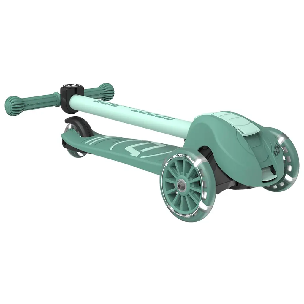 Самокат Scoot and Ride Highwaykick-3s колеса світяться 3+ років сіро-зелений (SR-00939) - фото 10