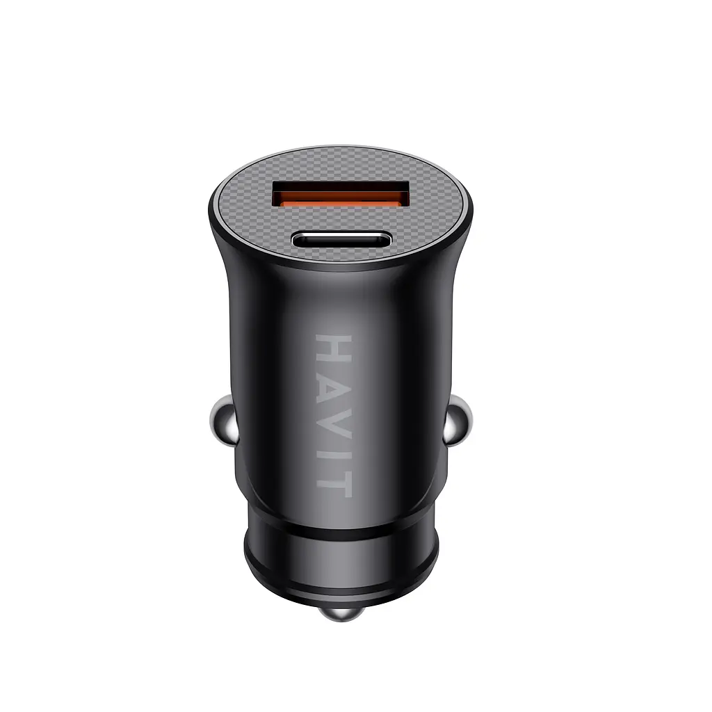 Автомобільний зарядний пристрій HAVIT HV-CC2022 20W USB+USB-C Black HAVIT (28048-000) - фото 4