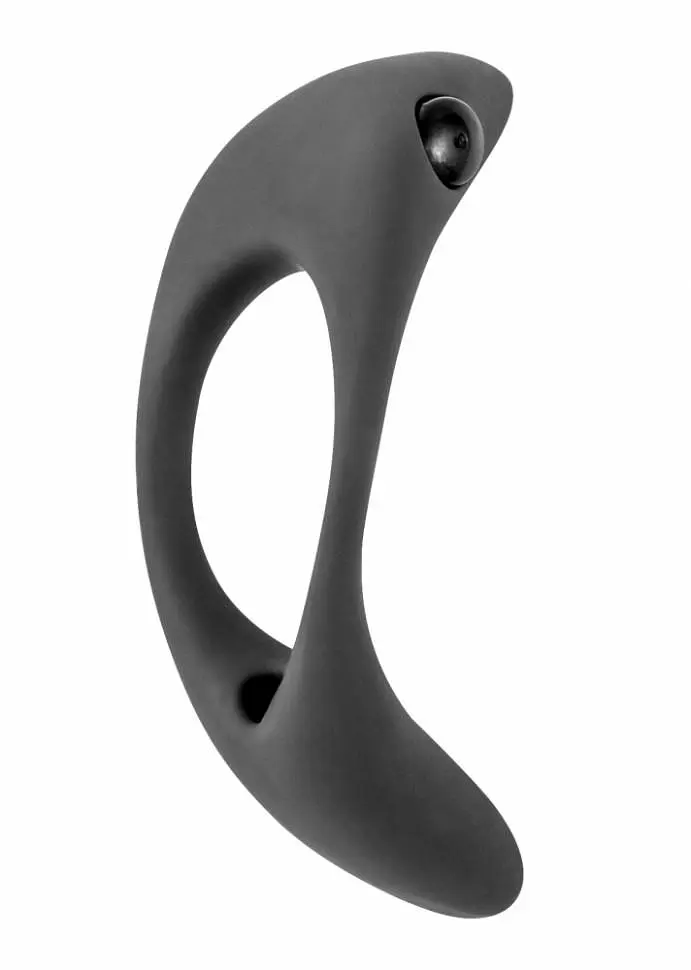 Эрекционное кольцо Lola Games Moon Cock Ring 13 см (черный) - фото 2