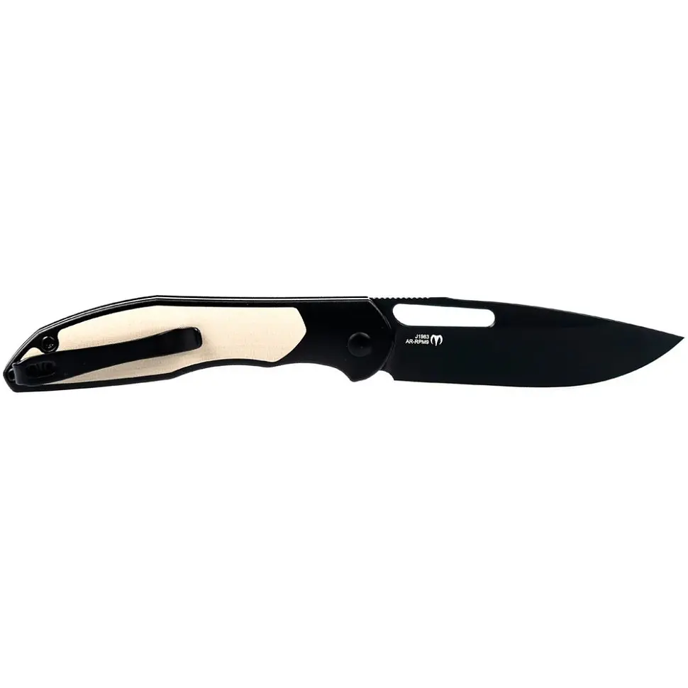 Ніж CJRB Droma Чорний Blade AR-RPM9, Auminum+G10 чорний - фото 2