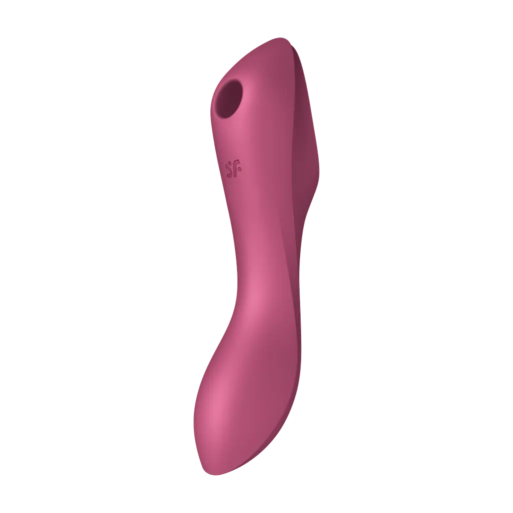 Вібратор Satisfyer Curvy Trinity 3 Вакуумний та стимулятор для точки G, 17.5х5.3 см червоний