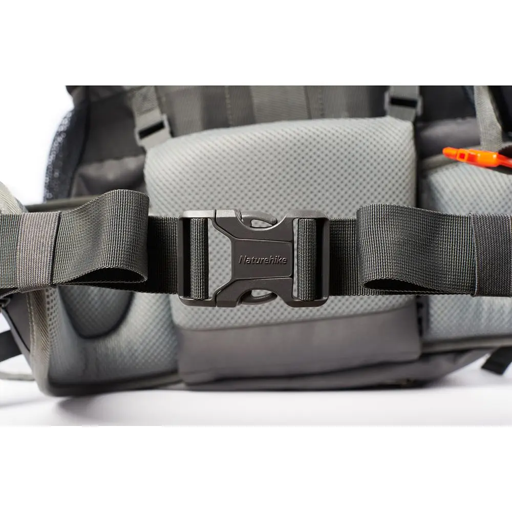 Рюкзак туристичний Naturehike NH70B070-B, 70 л + 5 л, чорно-сірий - фото 15