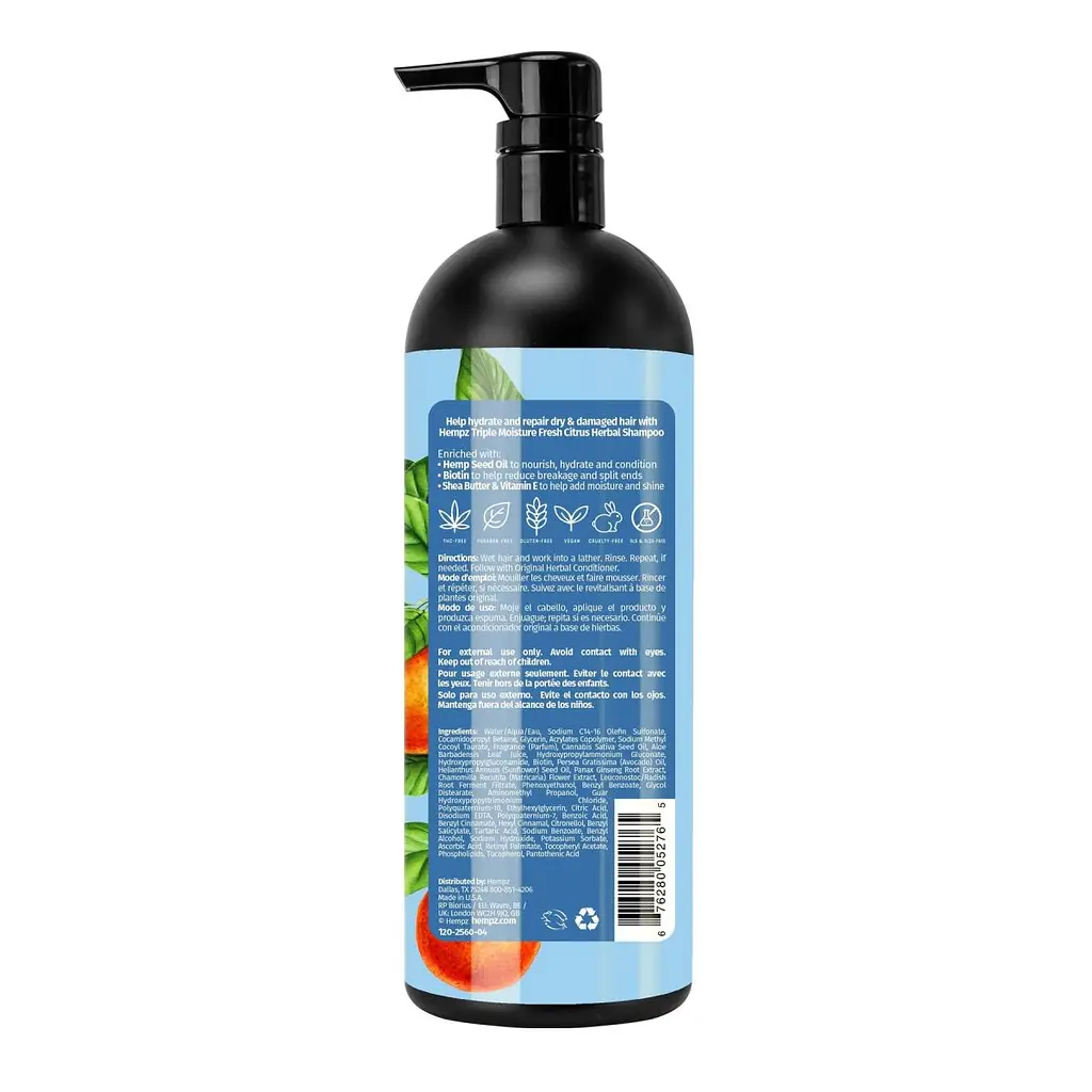 Шампунь "Потрійне зволоження" для сухого волосся Hempz 1000 ml - фото 2