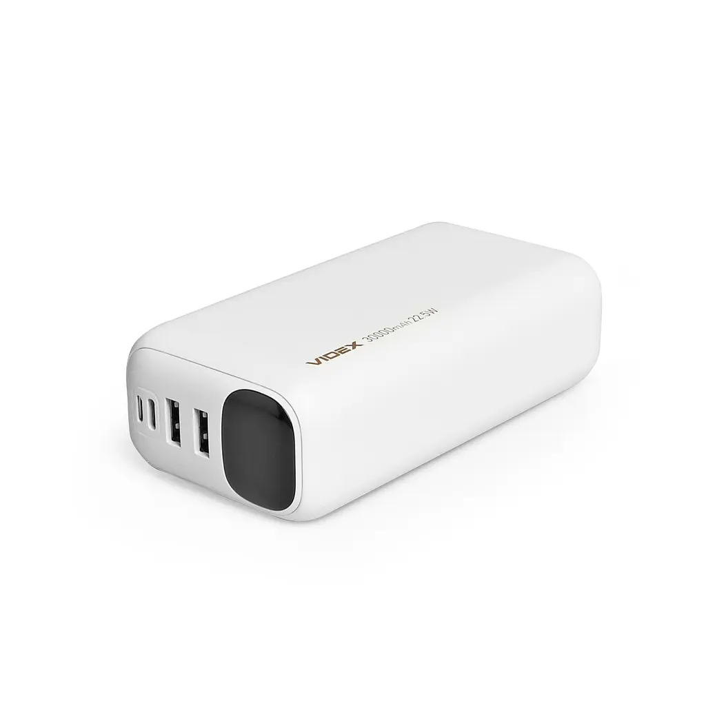 Повербанк 30000mAh Videx VPB-297 22.5W White (VPB-297-W) - фото 4