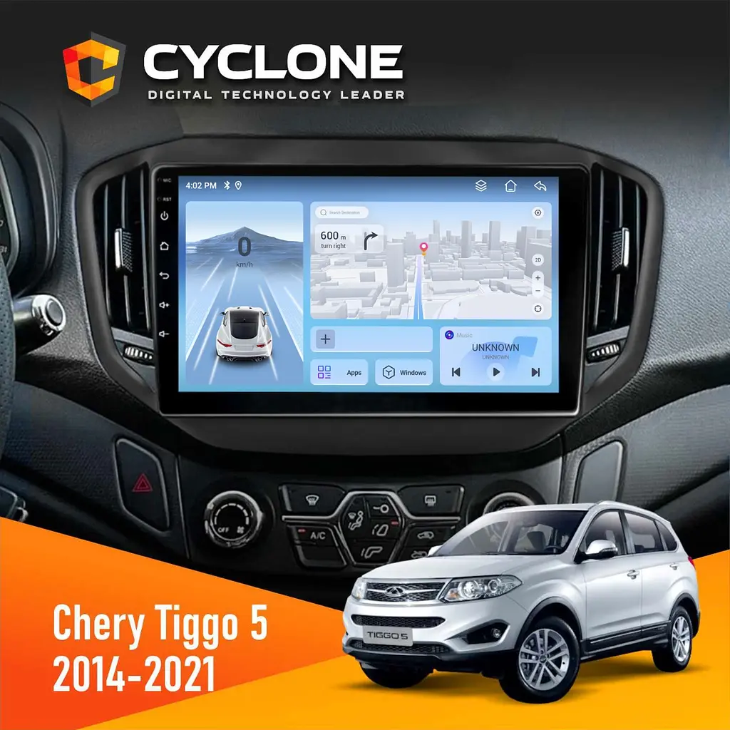 Штатна магнітола Chery Tiggo 5 2016-2021 Cyclone C10-012 4x64, DSP, 4G Cyclone (НФ-00008617)