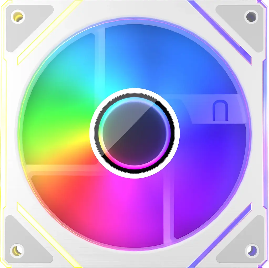 Вентилятор 1stPlayer FC7 ARGB White (FC7-WH-1IN1) - фото 2