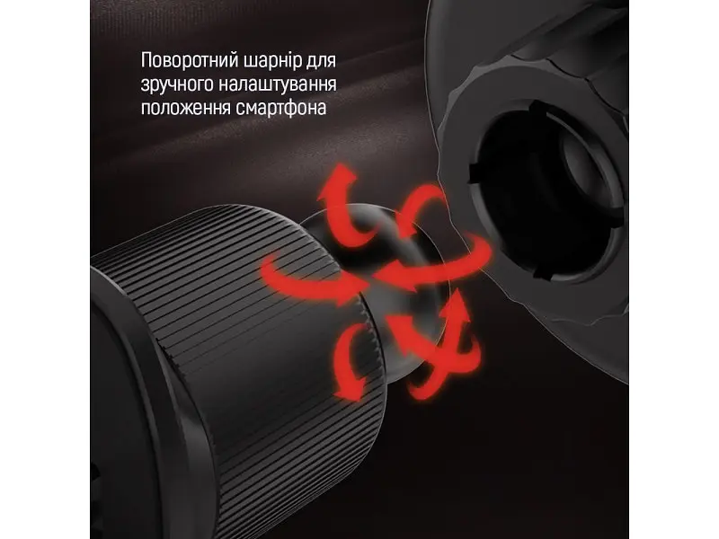 Автомобільний тримач для смартфона ColorWay Air Vent-5 Black (CW-CHM15-BK) - фото 7