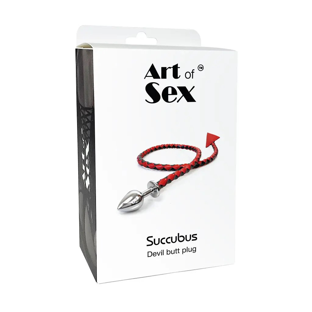 Металева анальна пробка M з диявольським хвостом Art of Sex - Succubus Art of Sex SO9627 97586 - фото 4