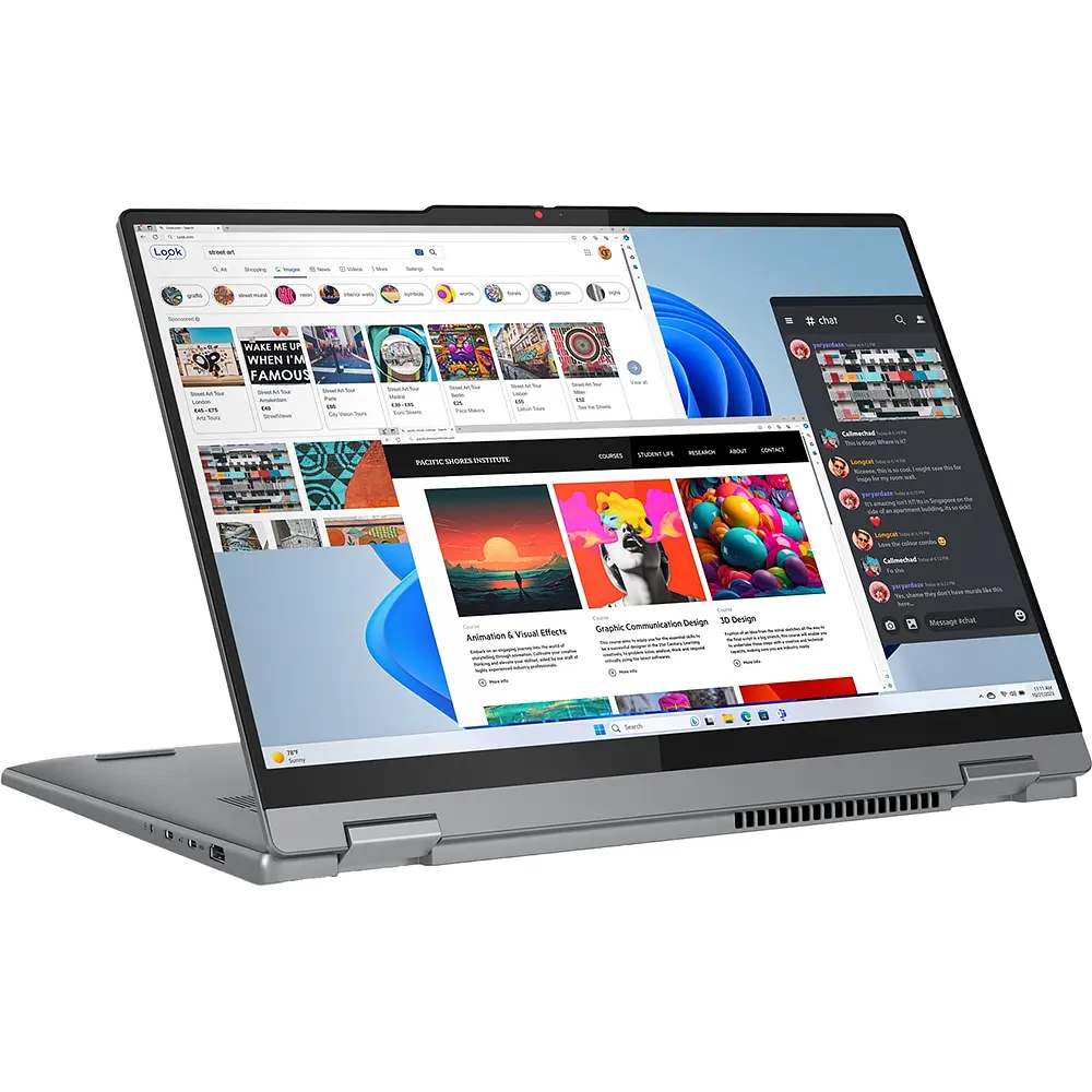 Ноутбук 2 в 1 Lenovo IdeaPad 5 16AHP9, AMD Ryzen 7 8845HS до 5.1 ГГц, 16" WUXGA, 16 ГБ, 1 ТБ, графика AMD Radeon, Windows 11 Home, цвет серый - фото 5