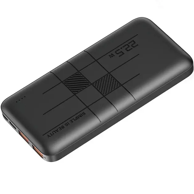 Портативная батарея XO PR187 10000 мАч наружный аккумулятор черный - фото 2