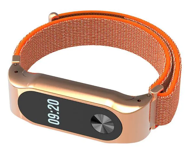 Нейлоновый ремешок Primo для фитнес-браслета Xiaomi Mi Band 2 Orange - фото 4