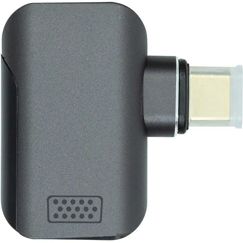 Адаптер PowerPlant USB Type-C - VGA (M/F) Black (CA914289) - фото 2