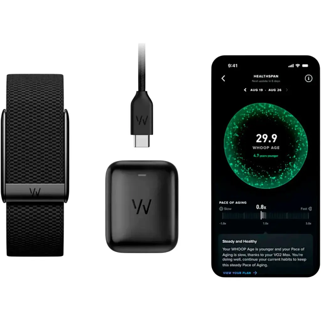 Фітнес-браслет Whoop MG Obsidian/Black + підписка Life на 12 місяців [147004] - фото 4