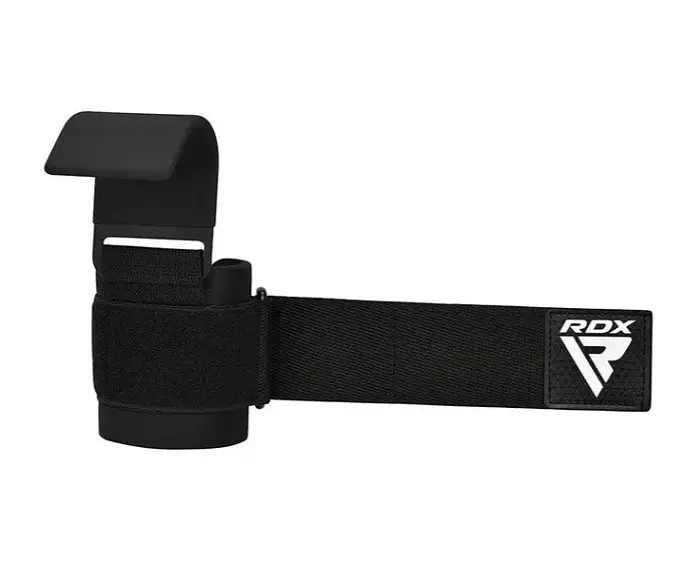 Гаки для тяги на зап'ястя RDX W5 Gym Hook Strap Black Plus (WAN-W5B+) - фото 3