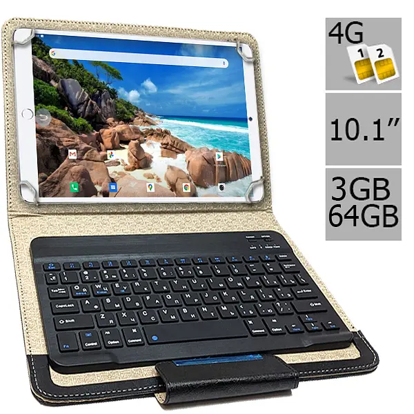 Планшет-телефон Hoozo MT Pad 364 LTE 3/64 Silver + Чехол с Bluetooth клавиатурой - фото 2