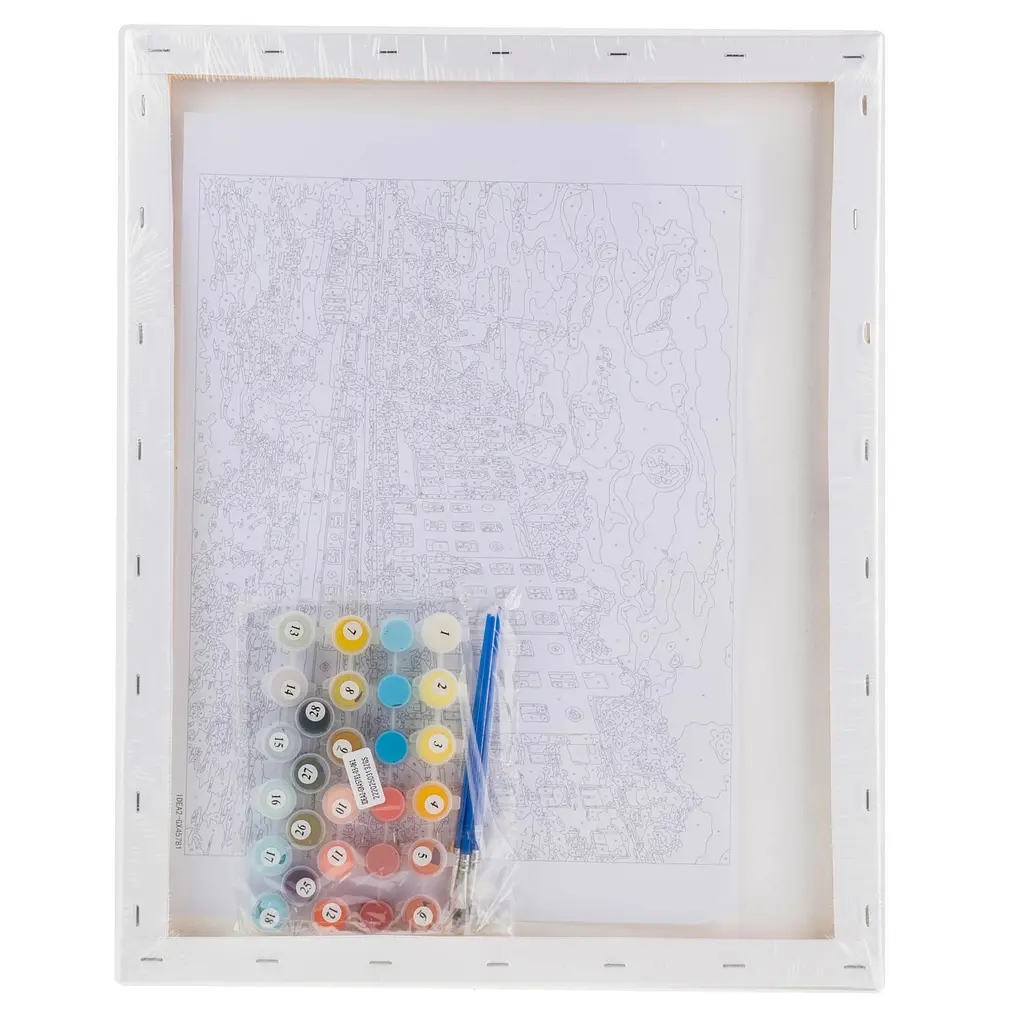 Набір для розпису по номерах "Голландська пристань" 40*50 см, IDEA2-GX45781, ТМ "99IDEAS" - фото 6