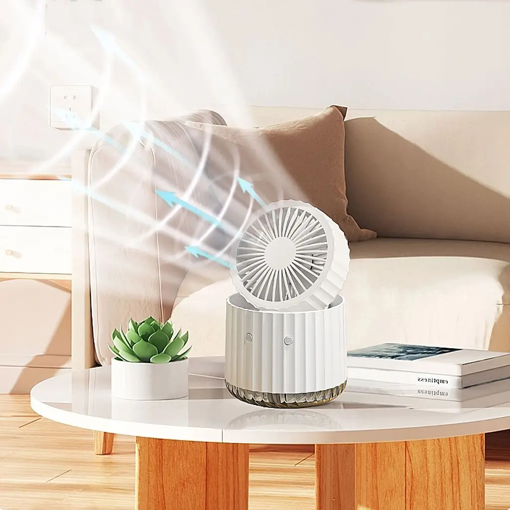 Портативний вентилятор Epik Rapid Cooling 3in1 White [137273] - фото 6